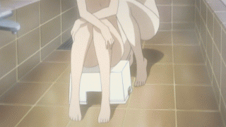 喰霊 -零-・入浴シーンGIFアニメその１